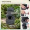 Indoor Outdoor Water Fountain with Warm LED Lighting, Resin Fiberglass Cascading Waterfall Decor for Patio Garden Office